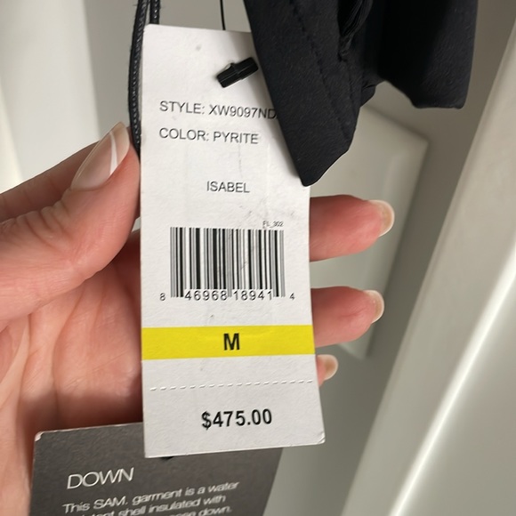 SOLD NWT SAM. Isabel gunmetal down jacket size M - Picture 2 of 12
